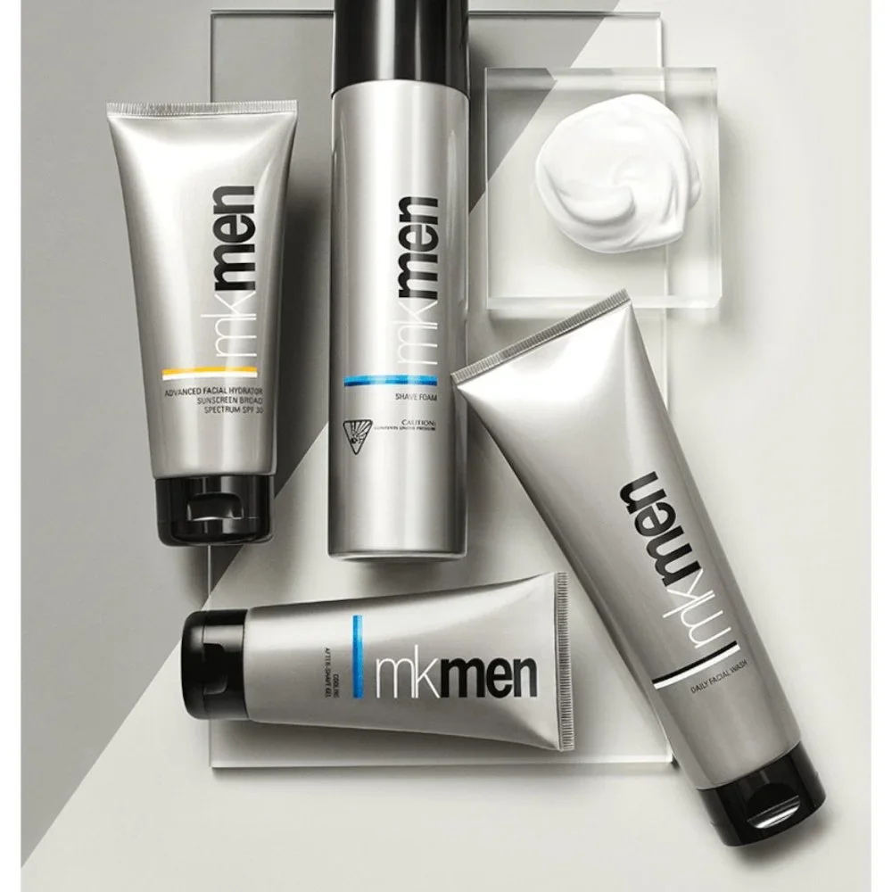 DISCONTINUED!  MK Men Regimen Bundle  - Wash, Shave, After-Shave, Sunscreen - Picture 2 of 8